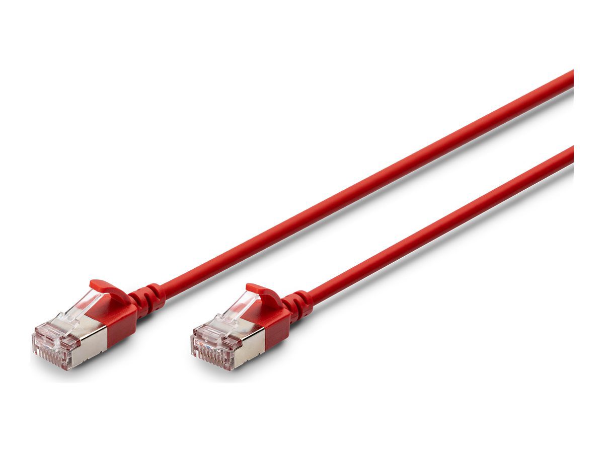Digitus CAT 6A F-FTP Slim Patch Cable, 0.3 m, DK-1632-A-003S-R, Red