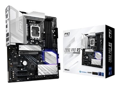 Mainboard, ASROCK, Intel Z890, LGA1851, ATX, Memory DDR5, Memory slots 4, 1xPCI-Express 4.0 1x, 2xPCI-Express 4.0 4x, 1xPCI-Express 5.0 16x, 1xM.2, 1xHDMI, 1xDisplayPort, 4xUSB 2.0, 2xUSB 3.1, 1xUSB 3.2, 2xUSB-C w/Thunderbolt, 1xRJ45, 3xAudio port, Z890PRORS