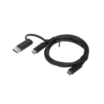 1m, Hybrid USB-C with USB-A Cable