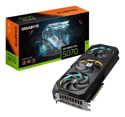 Gigabyte GeForce RTX 5070 GAMING OC 12G, NVIDIA, 12 GB, GeForce RTX 5070, GDDR7, HDMI ports quantity 1, PCI-E 5.0