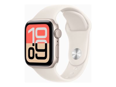 Apple Watch SE 3 GPS 40mm Starlight Aluminium Case with Starlight Sport Band - M/L, Apple