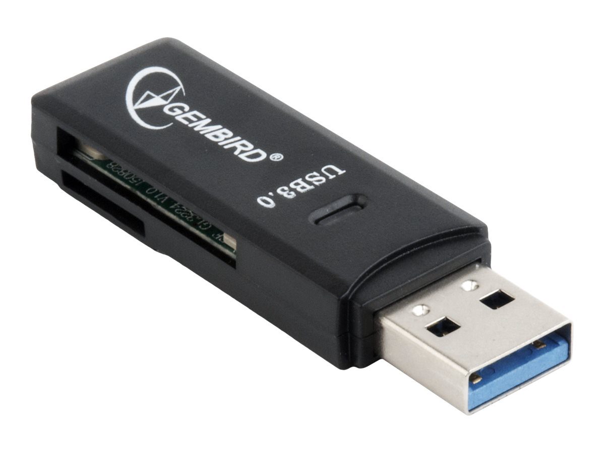 Compact USB 3.0 SD card reader, Blister