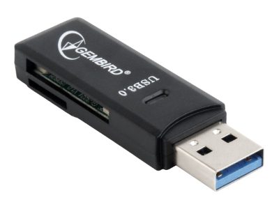 Compact USB 3.0 SD card reader, Blister