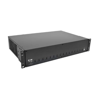 Tripp Lite 16-Port USB Charging Station with Syncing, 230V, 5V 40A (200W) USB Charger Output, 2U Rack-Mount, U280-016-RMINT