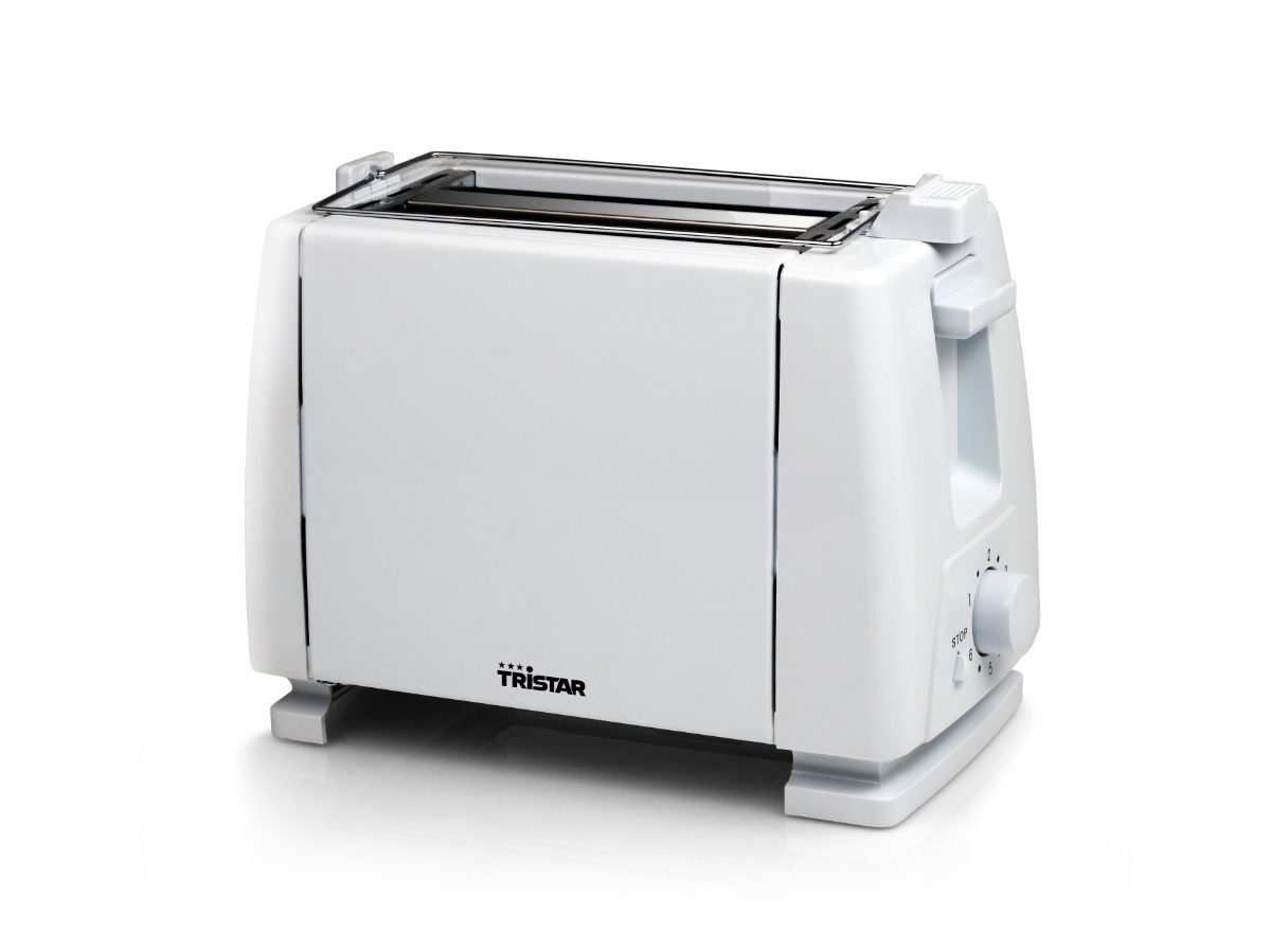 Toaster, Tristar, BR-1009, Power 750 W, Number of slots 2, Housing material Metal, White