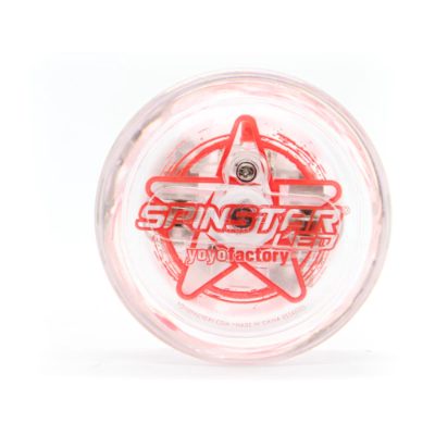 YoYoFactory YO-YO SPINSTRAR iesācējiem/ar iemaņām, tumsā spīd, sarkans