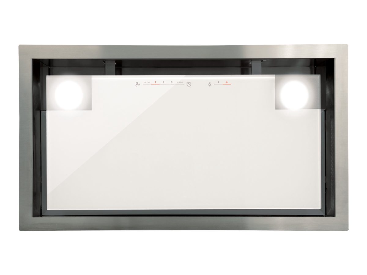 Hood, GC DUAL A 75 XGWH, Canopy, Energy efficiency class A, Width 79.2 cm, 820 m³/h, Touch control, LED, White glass