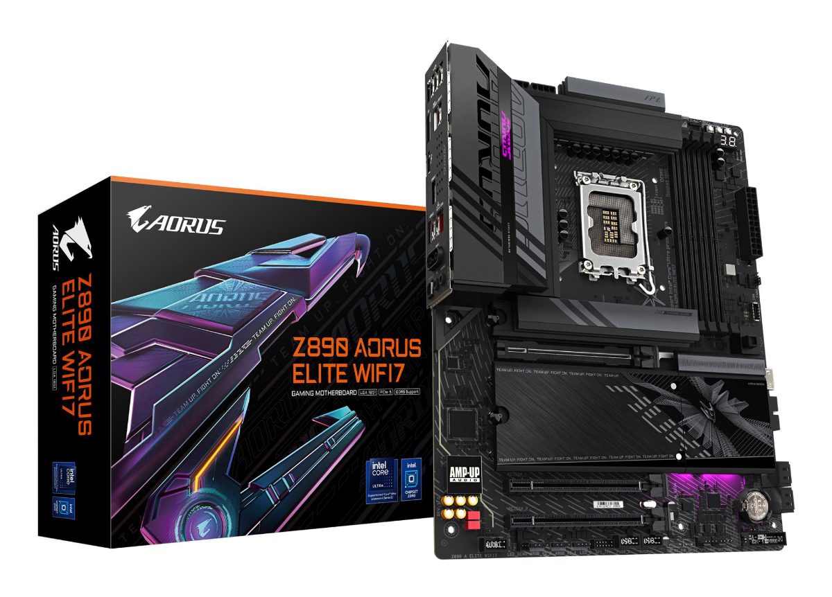 Gigabyte Z890 A ELITE WIFI7, Processor family Intel, Processor socket LGA1851, DDR5, Supported hard disk drive interfaces M.2, SATA, Number of SATA connectors 4