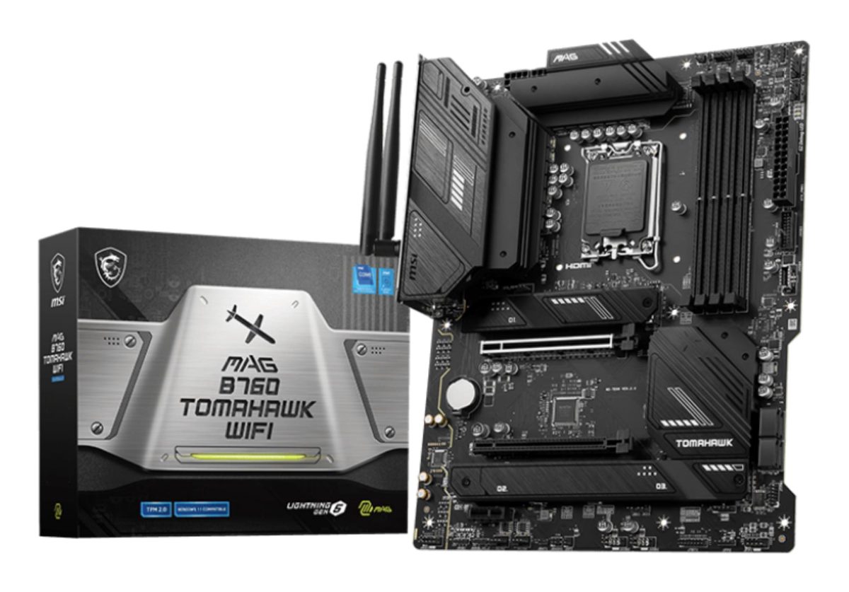 MAG B760 TOMAHAWK WIFI, Processor family Intel, Processor socket LGA1700, DDR5, Supported hard disk drive interfaces SATA, M.2, Number of SATA connectors 4