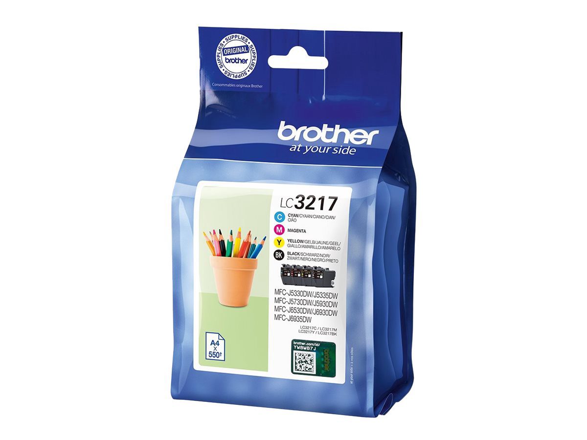 Brother LC3217, Ink cartridge, Black/Yellow/Cyan/Magenta