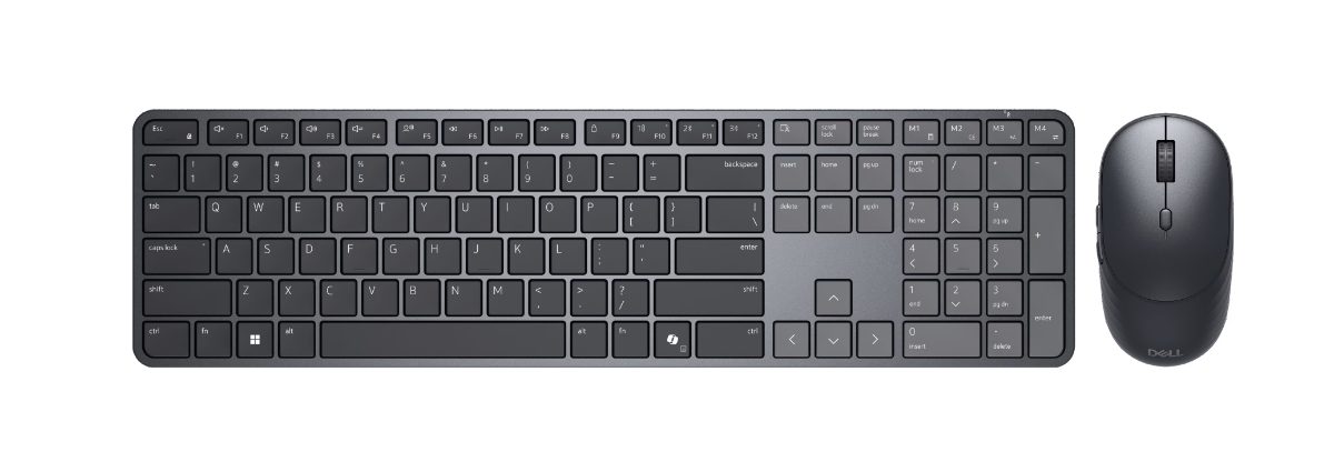Pro 7 Slim KM726, Keyboard and Mouse Set, Wireless, Mouse included, Batteries included, Lithuanian, Wireless connection, Black