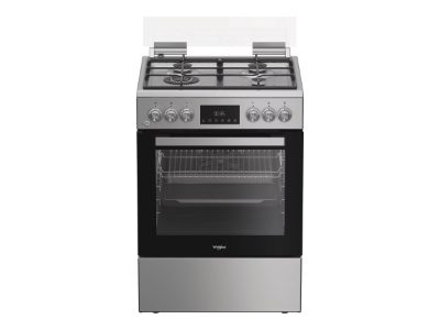 Whirlpool Cooker, W6G8LCSWX, Hob type Gas, Oven type Electric, Stainless Steel, Width 60 cm, Depth 60 cm, 72 L