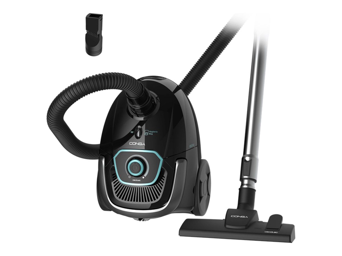 Cecotec Vacuum cleaner, Conga Powerbag 2500 Plus, Bagged, Dust capacity 2.5 L, Power 850 W, Black