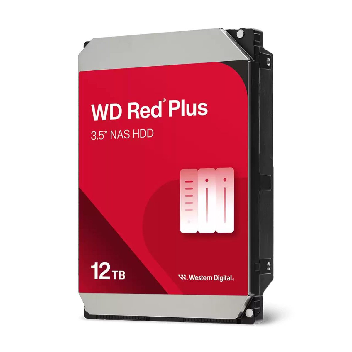 HDD, WESTERN DIGITAL, Red Plus, 12 TB, Serial ATA III, Buffer 512 MB, 7200 RPM, 3.5 ", WD120EFGX