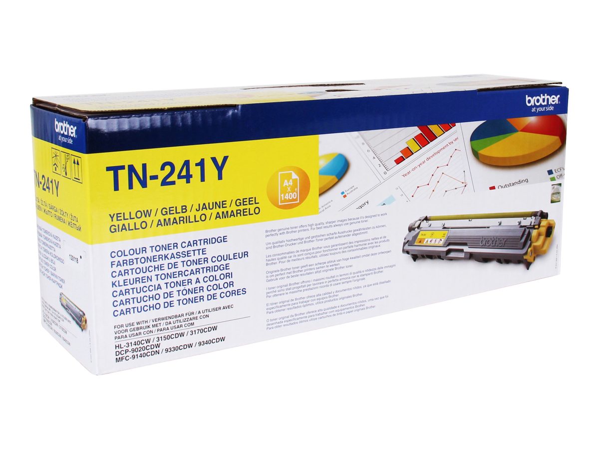 Brother TN-241Y, Toner Cartridge, Yellow