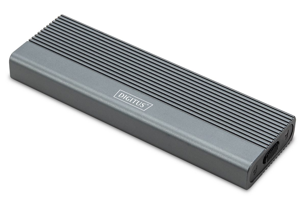 Digitus USB M.2 hard disk enclosure, SSD, external, SATA, 6Gbps, USB 3.1 Gen2, DA-71154
