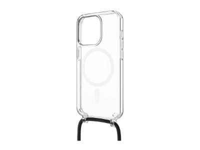 MagPure Neck, Back Cover with Lanyard, Apple, iPhone 16 Pro, TPU, Clear, Black