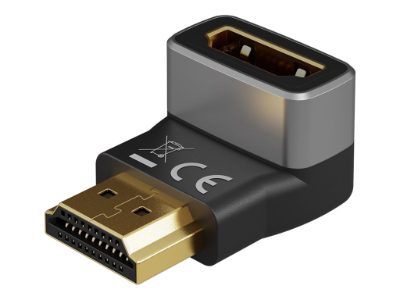 Goobay HDMI Angled Adapter 270° Vertical, 8K @ 60 Hz, Gold-Plated, 72011