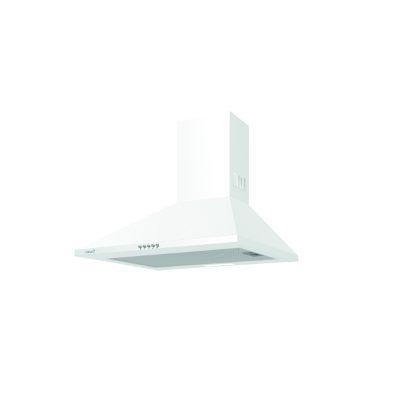 Hood, OMEGA 600 WH/M, Wall mounted, Energy efficiency class C, Width 60 cm, 645 m³/h, Mechanical control, LED, White