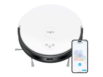 MagSlim LiDAR Navigation Robot Vacuum & Mop, Tapo RV20 Mop, Wet&Dry, 2600 mAh, Dust capacity 0.4 L, 2700 Pa, White