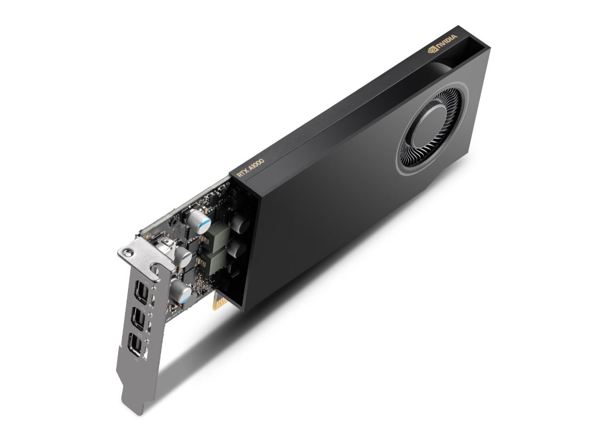 Graphics Card, PNY, NVIDIA, RTX A1000, 8 GB, GDDR6, 128 bit, PCI Express x8 4.0, Active, VCNRTXA1000-SB