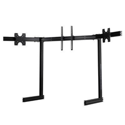 Next Level Racing Floor stand, ELITE Free Standing Triple Monitor Stand, Fully adjustable and customizable, 21-43 ", Black