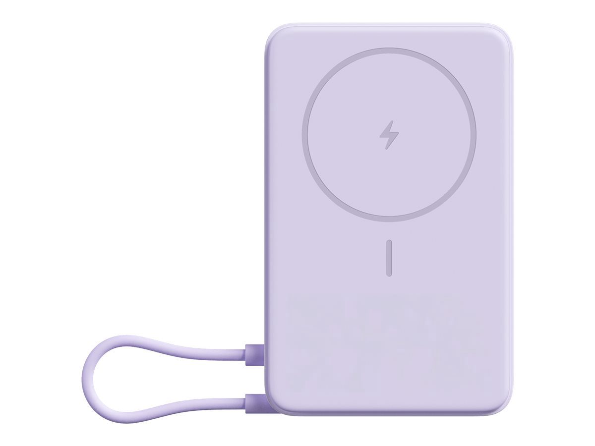 Xiaomi Magnetic Power Bank 10000 with Built-in, 10000 mAh, Purple