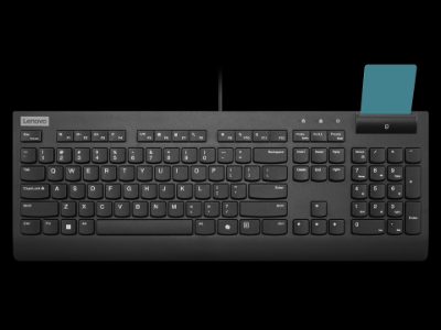Lenovo Smartcard II, Keyboard, Wired, Estonian, Plunger type switch, Black