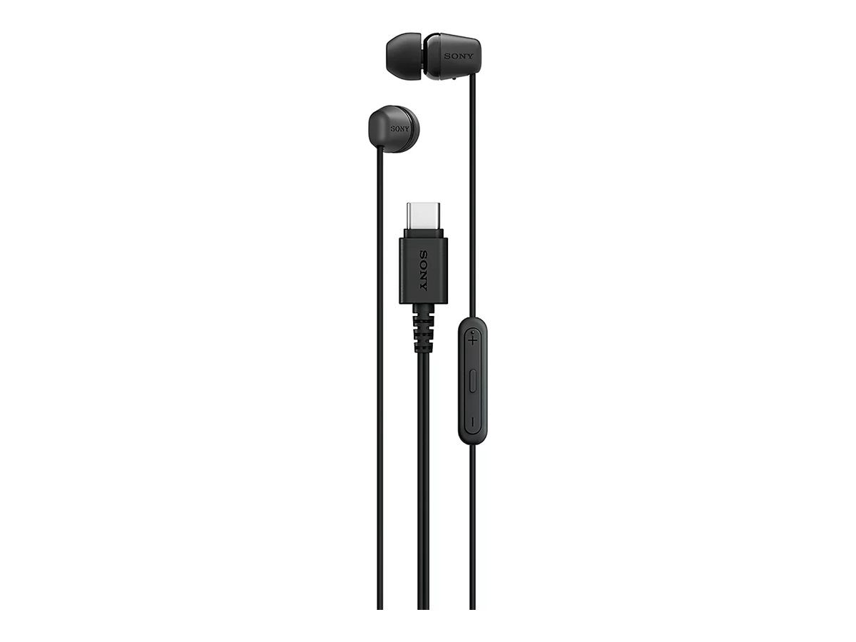Sony Earbuds, IER‑EX15C, Wired, In-ear, Microphone, Black