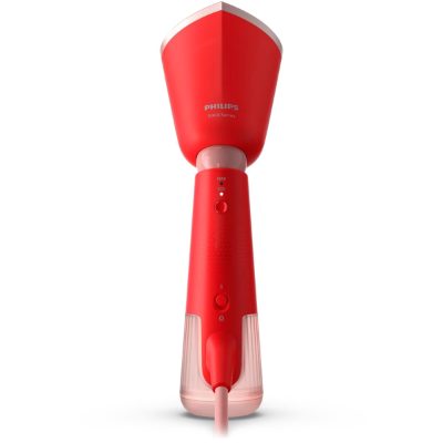 PHILIPS rokas tvaika gludināšanas ierīce, 1400W, oranži sarkans