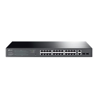 Switch, TL-SG1428PE, Web managed, Rackmountable, SFP ports quantity 2, PoE+ ports quantity 24, Power supply type 100-240VAC, 50-60Hz voltage