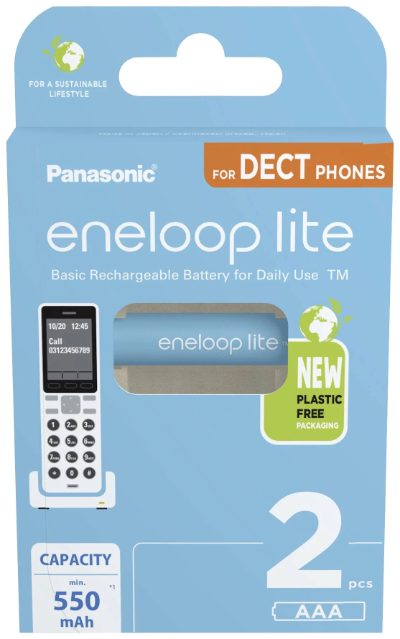 Rechargeable Batteries, ENELOOP Lite BK-4LCCE/2DE, AAA, 550 mAh, 2 pc(s)