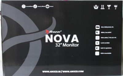 Arozzi Nova 32" IPS, 180Hz, Computer Monitor - Black, Arozzi, Nova, 32 ", IPS, QHD, 16:9, 180 Hz, 1 ms, 2560 x 1440 pixels, 300 cd/m², HDMI ports quantity 2, Black, Warranty 24 month(s), DAMAGED INNER PACKAGING, DEMO