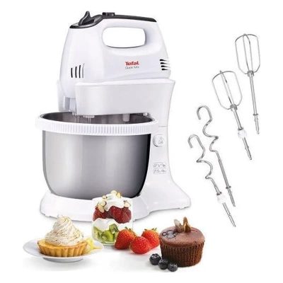TEFAL mikseris Quick Mix, balts ar metāla trauku