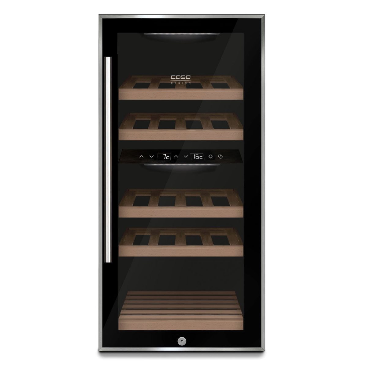 Wine cooler, WineComfort 24, Energy efficiency class G, Showcase, Bottles capacity 24 bottles, Cooling type Compressor technology, Black