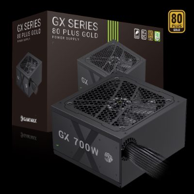 Gamemax PSU, GX 700G, 700 W, Gold, Non-Modular