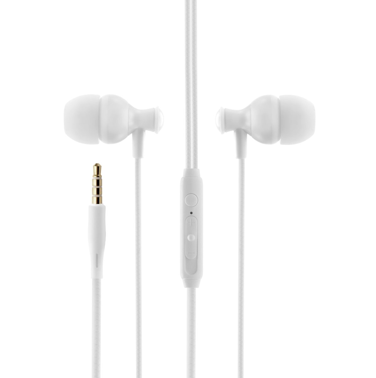 Headphones, BON-H-WH, Wired, In-ear, Microphone, White, Noise canceling