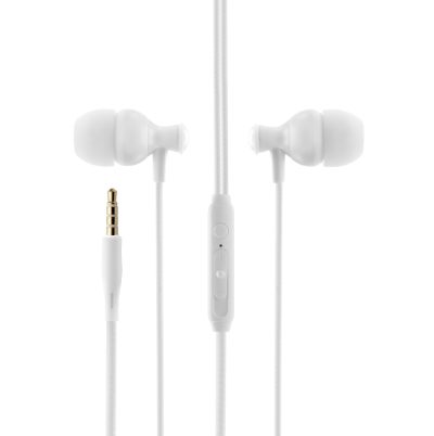 Headphones, BON-H-WH, Wired, In-ear, Microphone, White, Noise canceling