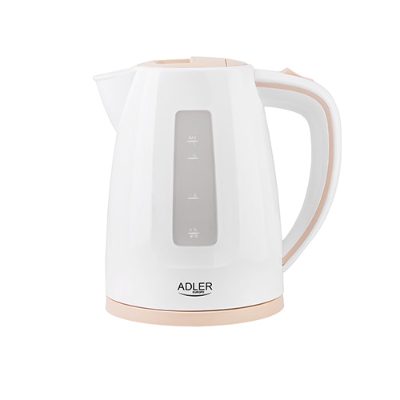 Kettle, AD 1264, Standard, 2200 W, 1.7 L, Plastic, 360° rotational base, White