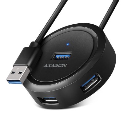 I/O HUB USB3.2 4PORT ROUND/0.3M HUE-P1A AXAGON