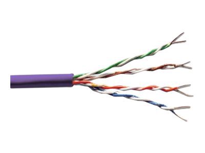 Digitus Cat.6 U/UTP installation cable, 305 m, simplex, Eca (EN 50575), AWG 23/1, 305 m paper box, SX, Purple, Digitus, Cat.6 U/UTP Installation Cable, DK-1613-VH-305