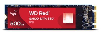 SSD, SANDISK, 350xTBW rating, MTBF 1750000 h, Read speed 560 MB/s, Write speed 530 MB/s, Serial ATA III, M.2, 500 GB, POWERED BY SANDISK, Red SA500, WDS500G1R0B