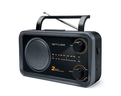 2-bands portable radio, M-06DS, AUX in, Grey