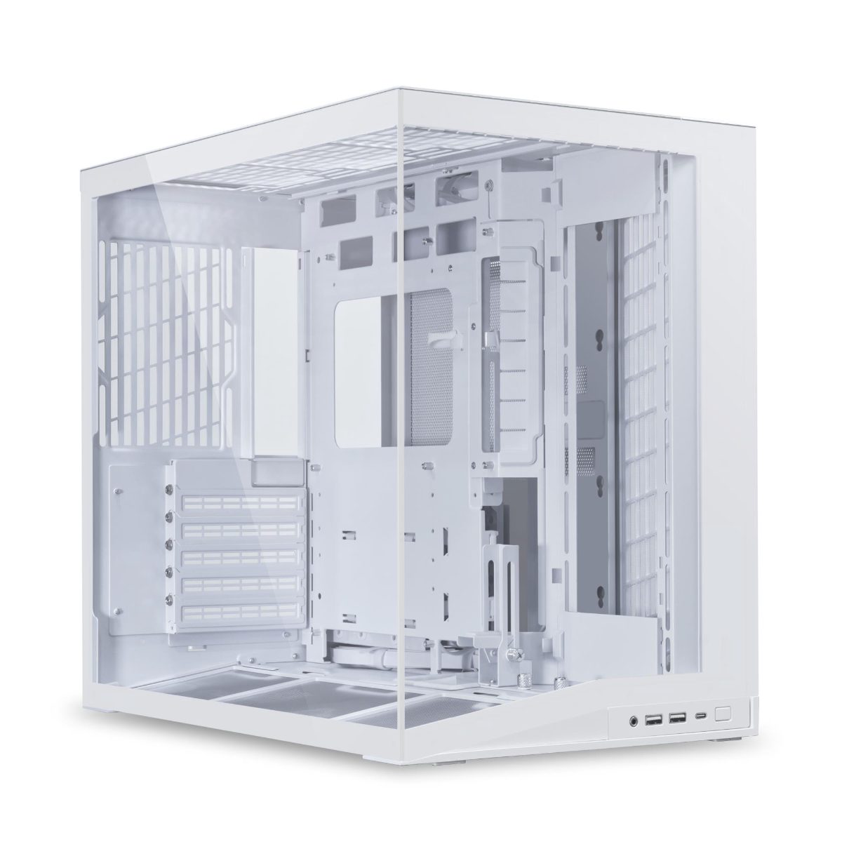 Case, LIAN LI, ATX/micro ATX/Mini-ATX, White, Mini Tower, PC, Lian Li O11 Dynamic Mini V2 White (G99.O11DMIV2W.00), G99.O11DMIV2W.00