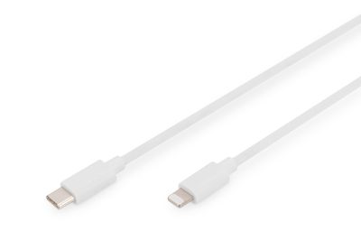 Lightning to USB-C data/charging cable, DB-600109-020-W, USB-C to Lightning Apple Lightning 8-pin, USB C