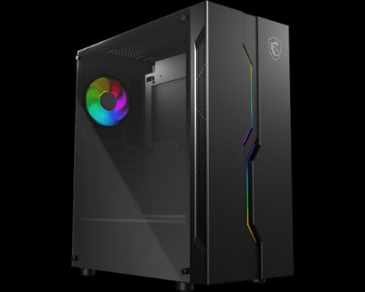 MSI MAG VAMPIRIC 010 PC Case, Midi-Tower, USB 3.1, Black, MSI, MAG VAMPIRIC 010, Black, ATX