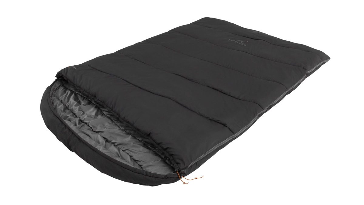 Easy Camp Raven Square Double 5°C, Sleeping Bag, 220 x 150 cm, Temperature -9 to 10 °C, Two-way open-end, L-shaped, autolock