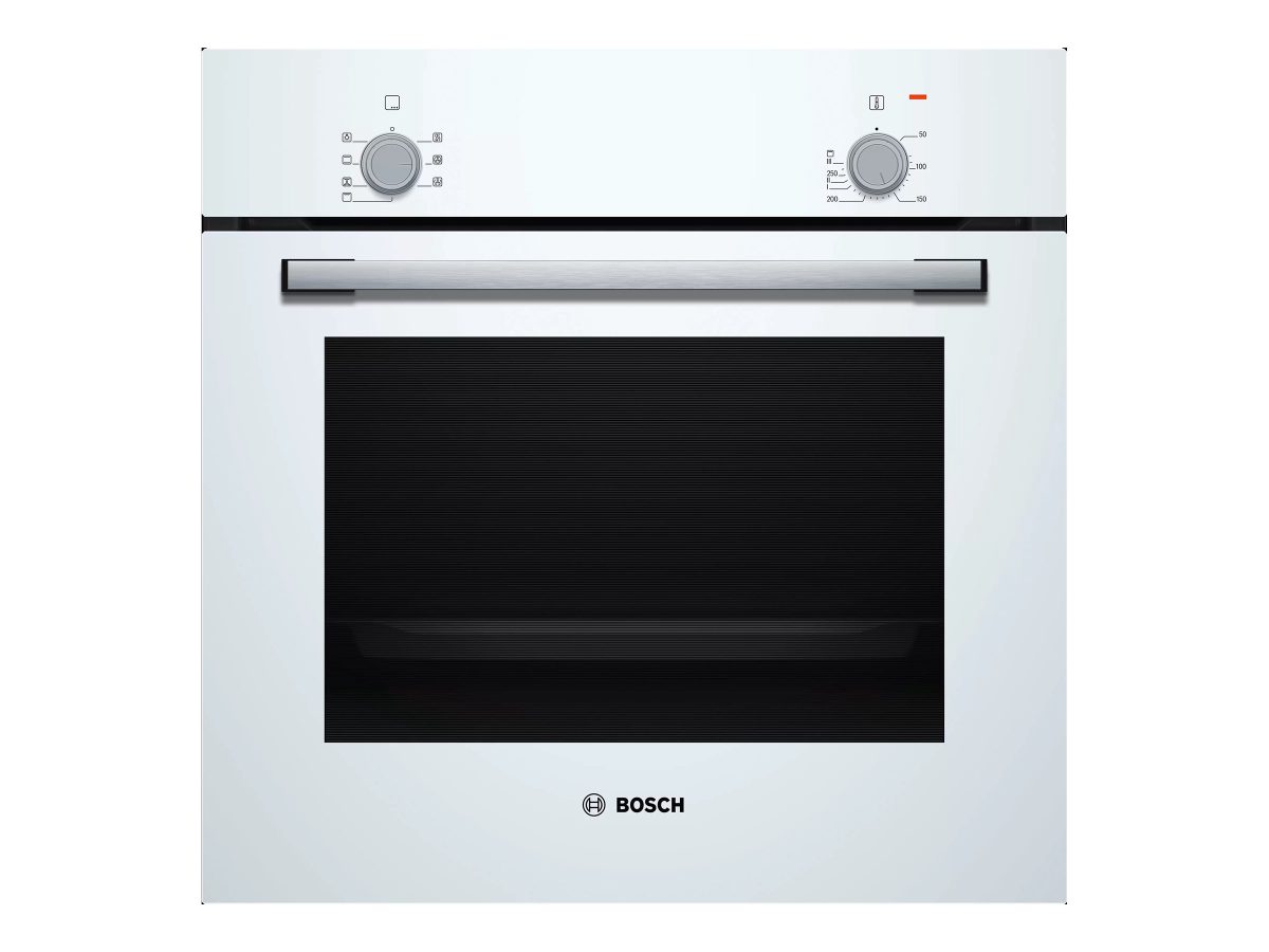 Bosch Oven, HBF010BV1S, 66 L, Electric, Manual, Control knob, Height 59.5 cm, Width 59.4 cm, White