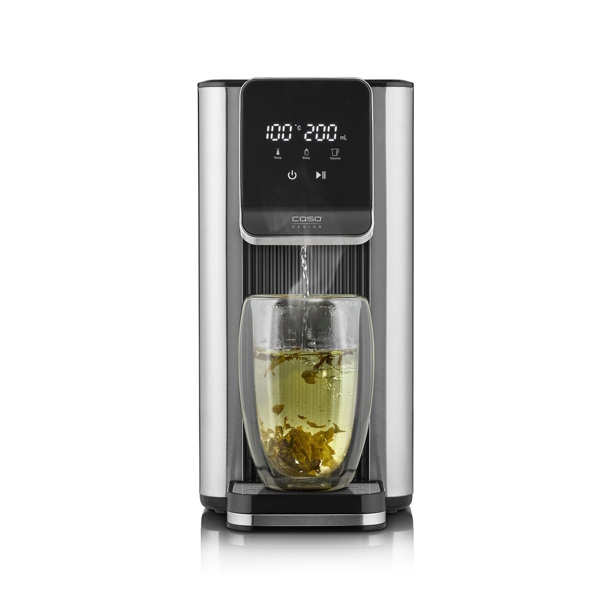 Turbo hot water dispenser, HW 630, Water Dispenser, 2600 W, 2.5 L, Plastic/Stainless Steel, Black/Stainless Steel