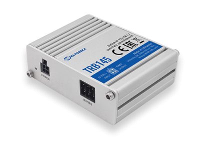 LTE Gateway: No WiFi, 4G, SIM, R485 port, Micro USB, Teltonika, LTE Gateway, TRB145, No Wi-Fi, Ethernet LAN (RJ-45) ports 0, Mesh Support No, MU-MiMO No, 2G/3G/4G, Antenna type 1 x SMA for LTE, 1 x Virtual network interface via micro USB